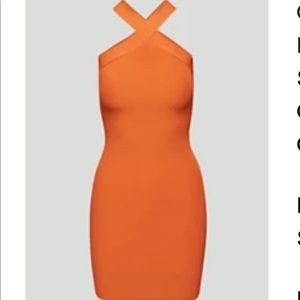 Babaton Sculpt Knit Criss Cross Dress